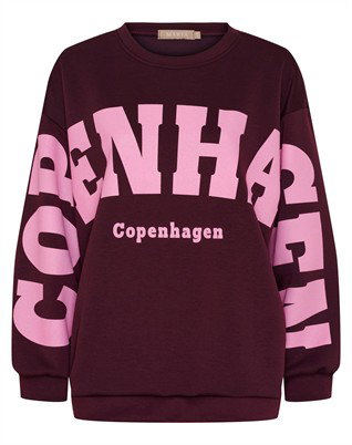 Marta du Chateau - MDChibiscus Sweatshirt - Bordeaux